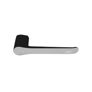 Manhattan Toilet Roll Holder Matte Black & Chrome
